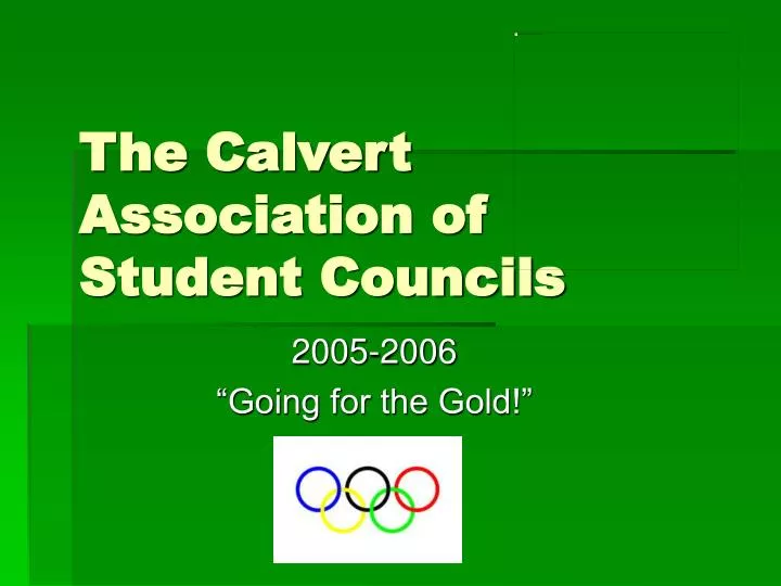 the calvert association of student councils
