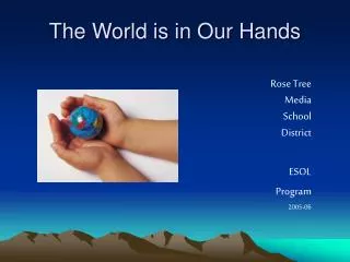 the world is in our hands