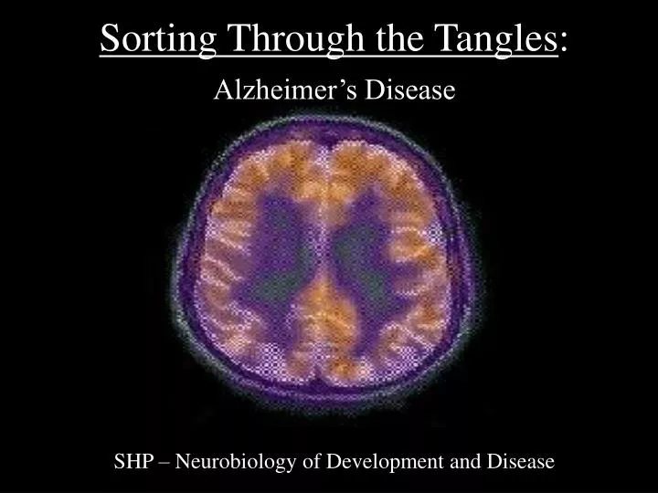 sorting through the tangles alzheimer s disease