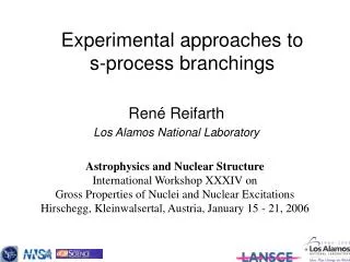 Experimental approaches to s-process branchings