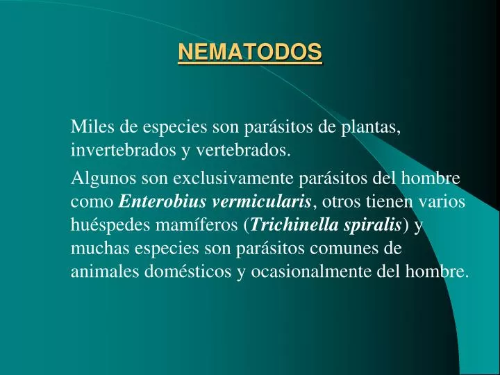 nematodos
