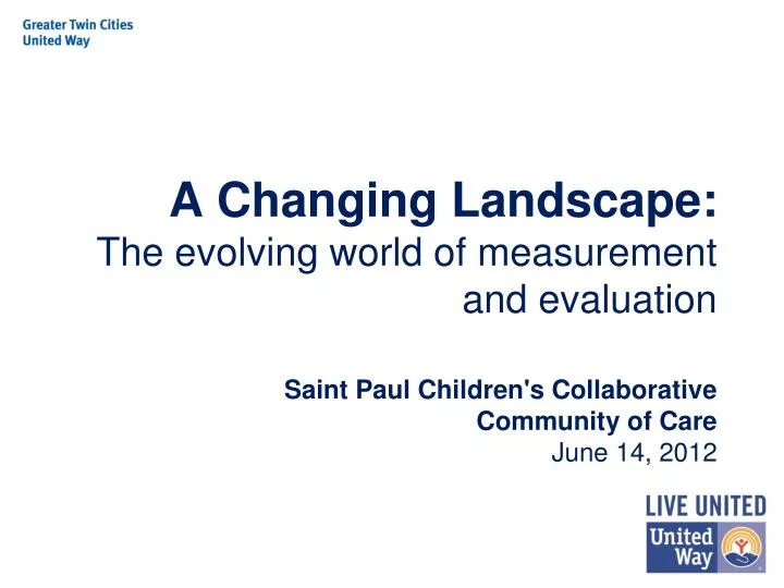 a changing landscape the evolving world of measurement and evaluation