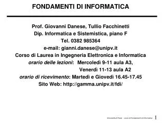 fondamenti di informatica