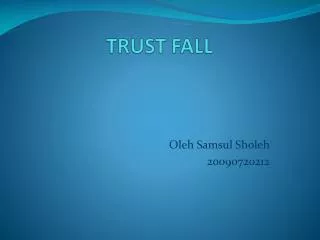 trust fall