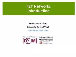 P2P Networks Introduction