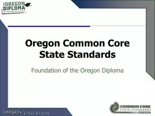 Oregon Common Core State Standards