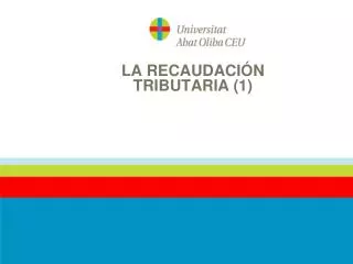 la recaudaci n tributaria 1