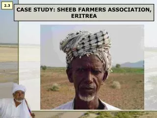CASE STUDY: SHEEB FARMERS ASSOCIATION, ERITREA