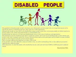 DISABLED PEOPLE