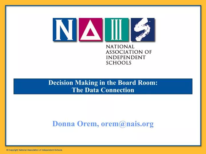 decision making in the board room the data connection