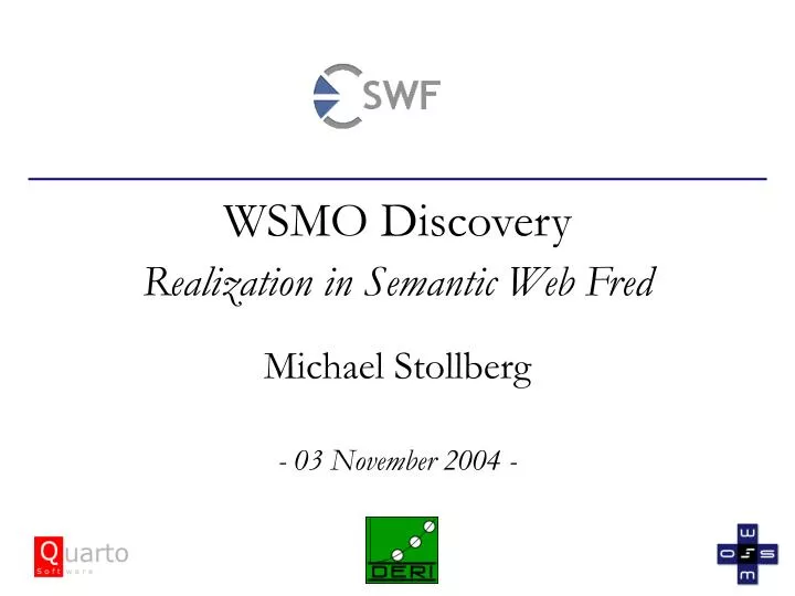wsmo discovery realization in semantic web fred