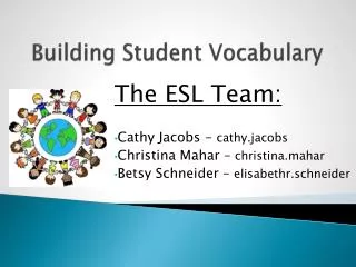 Building Student Vocabulary