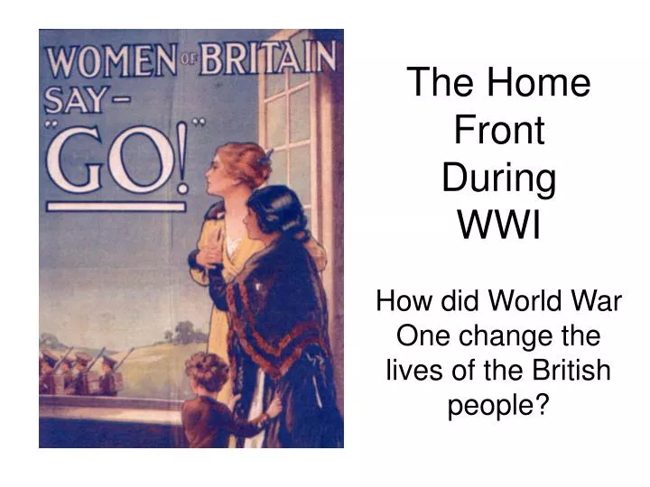 the home front during wwi