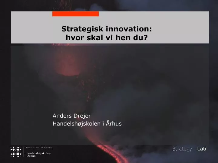 strategisk innovation hvor skal vi hen du