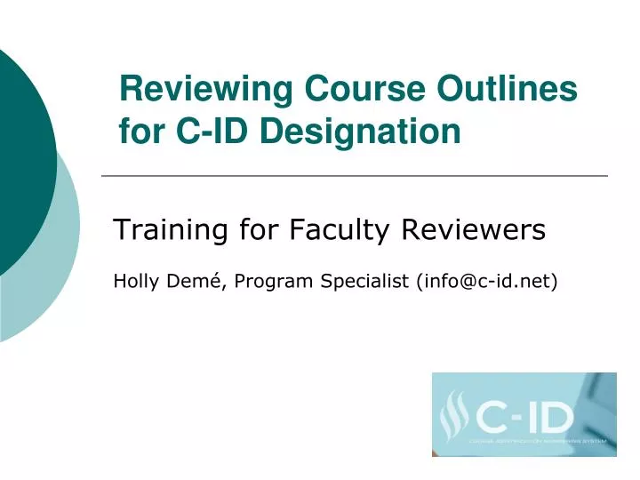 reviewing course outlines for c id designation