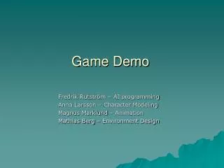 Game Demo