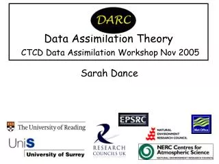 Data Assimilation Theory CTCD Data Assimilation Workshop Nov 2005