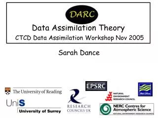 data assimilation theory ctcd data assimilation workshop nov 2005