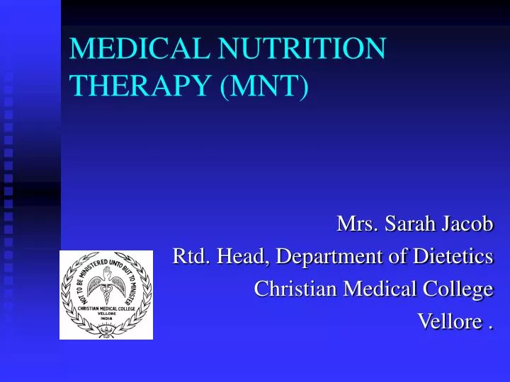 medical nutrition therapy mnt
