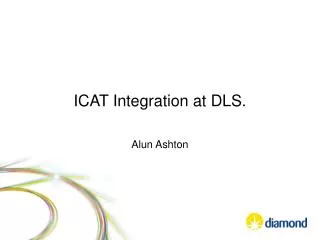 ICAT Integration at DLS.