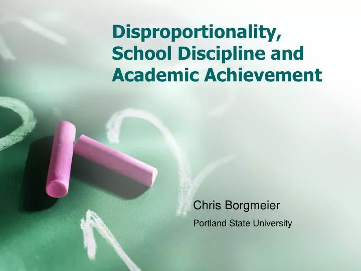 disproportionality school discipline and academic achievement