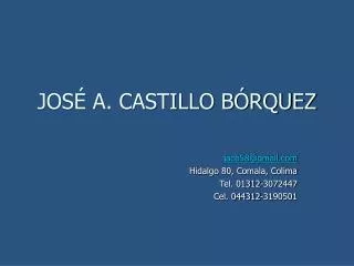 jos a castillo b rquez