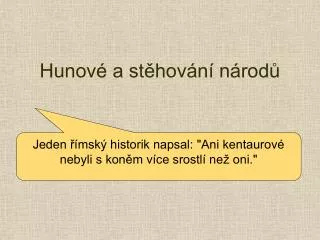 hunov a st hov n n rod