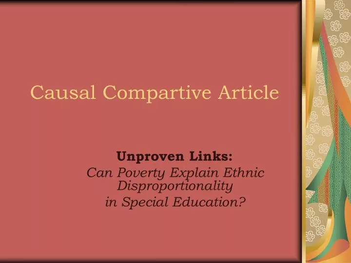 causal compartive article