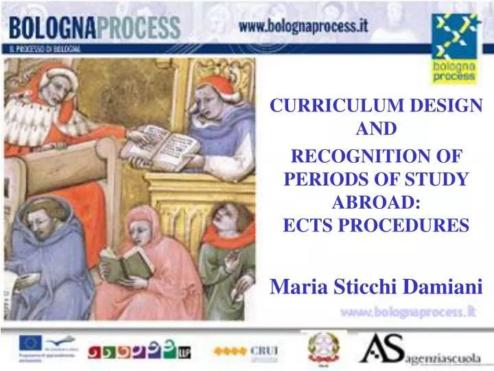 curriculum design and recognition of periods of study abroad ects procedures maria sticchi damiani