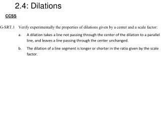 2.4: Dilations