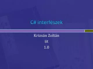 c interf szek