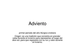 adviento