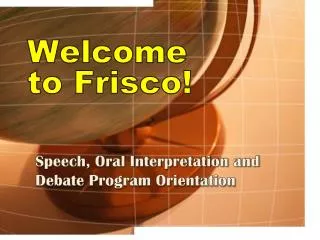 Welcome to Frisco!
