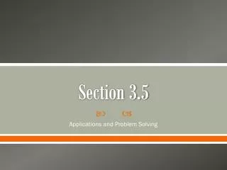 Section 3.5