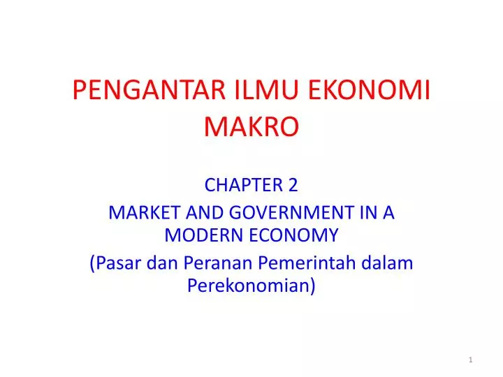 pengantar ilmu ekonomi makro