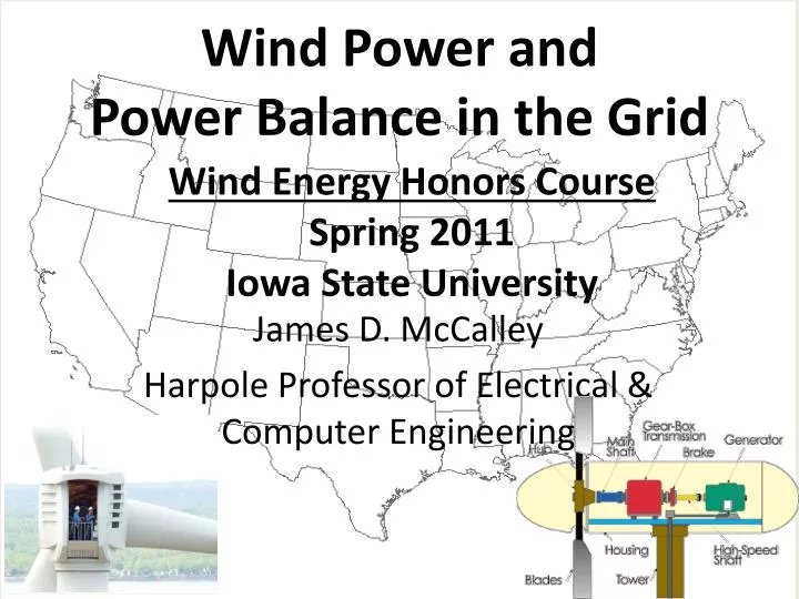wind energy honors course spring 2011 iowa state university