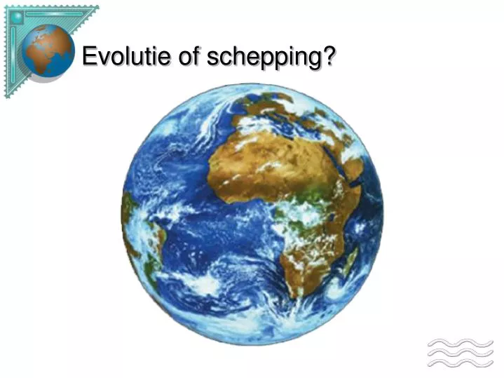 evolutie of schepping