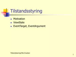 Tilstandsstyring