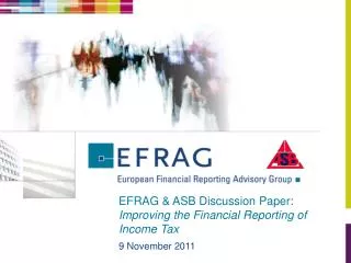 EFRAG &amp; ASB Discussion Paper: Improving the Financial Reporting of Income Tax