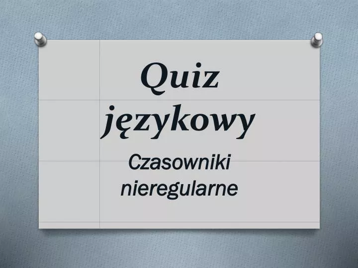 quiz j zykowy