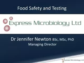 Food Safety and Testing