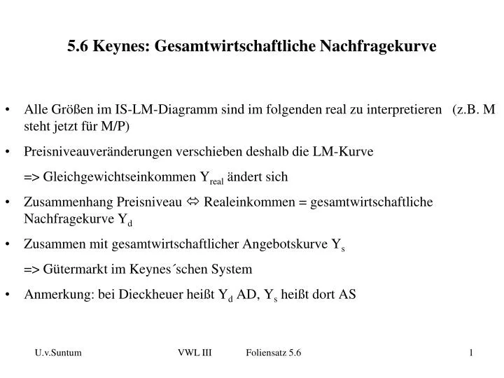 5 6 keynes gesamtwirtschaftliche nachfragekurve