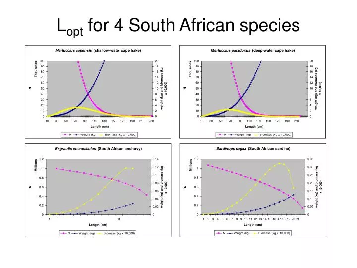 l opt for 4 south african species