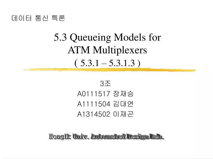 5 3 queueing models for atm multiplexers 5 3 1 5 3 1 3