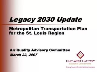 Air Quality Advisory Committee March 22, 2007