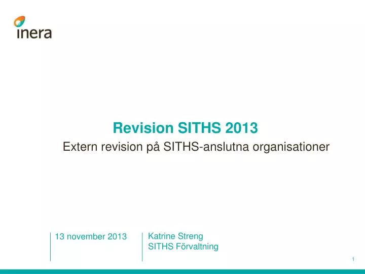 revision siths 2013