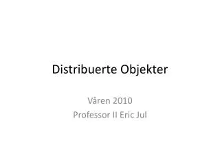 distribuerte objekter