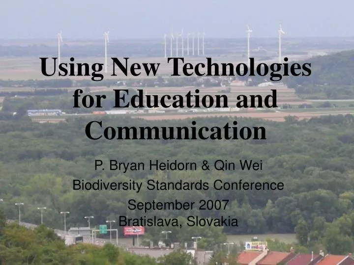 using new technologies for education and communication
