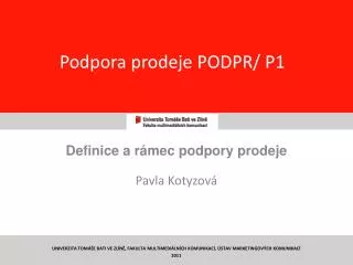 podpora prodeje podpr p1