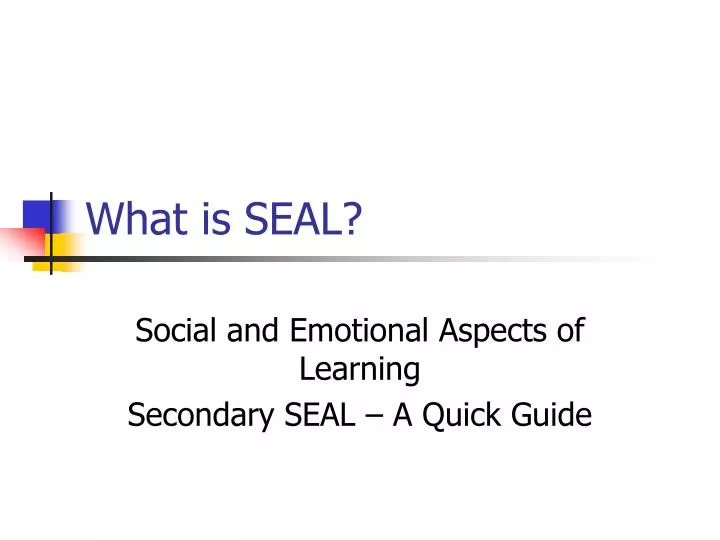 what is seal